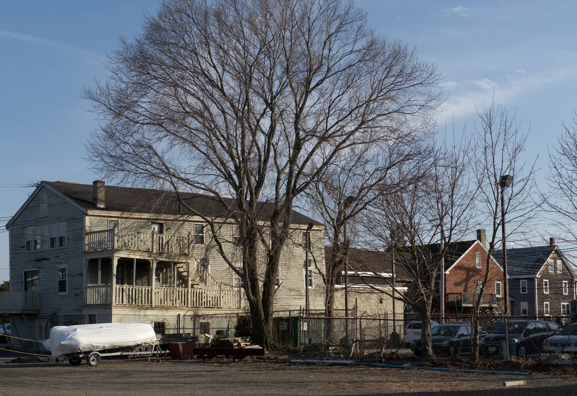 Along the waterfront behind Water Street.<br />March 8, 2012 - Newburyport, Massachusetts.