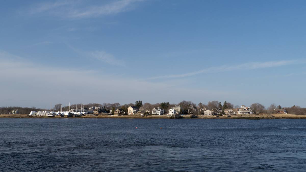 Looking across the Merrimack River at Ring's Island, Salisbury<br />March 8, 2012 - Newburyport, Massachusetts.