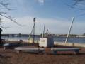 Downstream end of the waterfront boardwalk.<br />March 8, 2012 - Newburyport, Massachusetts.