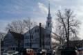 Back of the Unitarian Universalist Church on Pleasant Street.<br />March 8, 2012 - Newburyport, Massachusetts.