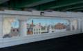 Mural along walk under route US-1 by Rob Leanna (2010).<br />March 20, 2012 - Newburyport, Massachusetts.