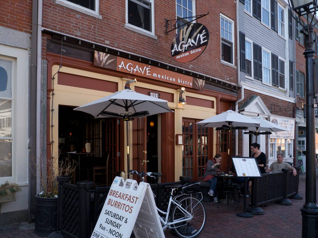 Agave Restaurant on State Street.<br />March 20, 2012 - Newburyport, Massachusetts.