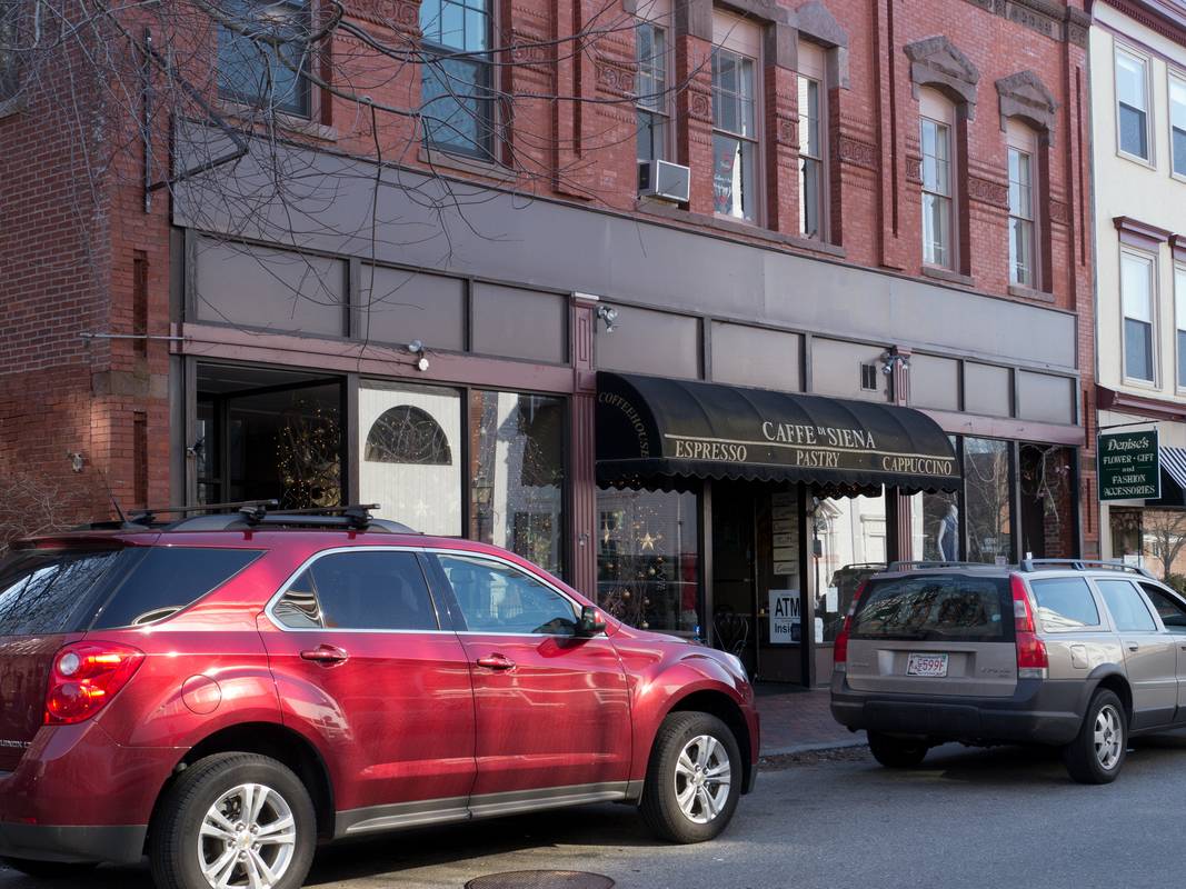 Caffe de Siena on Pleasant Street.<br />March 20, 2012 - Newburyport, Massachusetts.