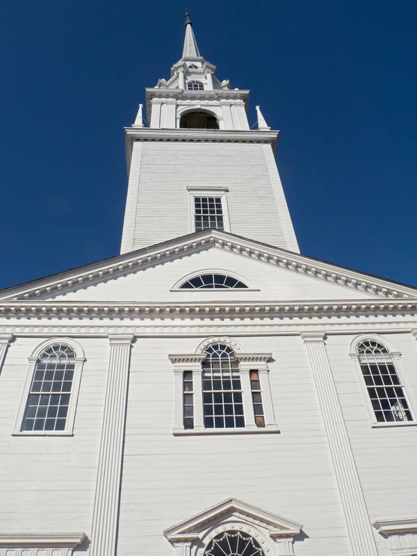 Unitarian Universalist Church on Pleasant Street<br />March 20, 2012 - Newburyport, Massachusetts.