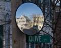 Corner of Merrimack and Olive Streets.<br />March 20, 2012 - Newburyport, Massachusetts.
