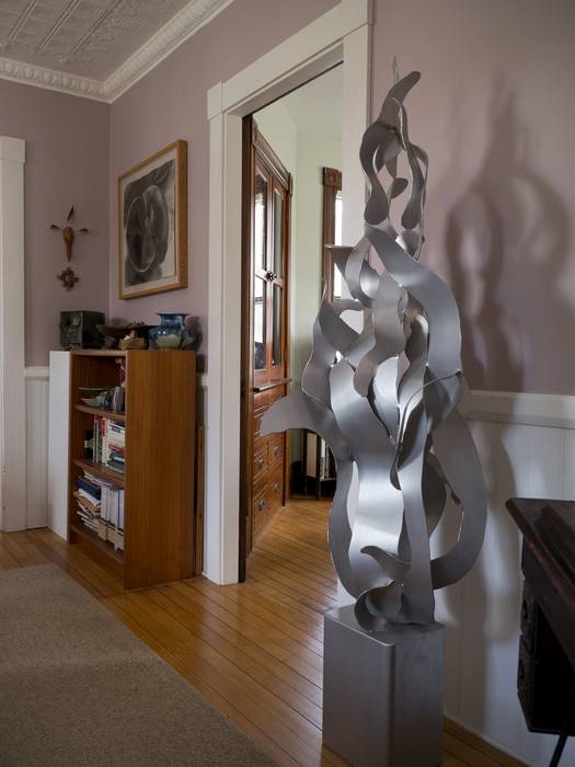 Another one of Joyce's sculptures and drawing in the dining room.<br />April 1, 2012 - Merrimac, Massachusetts.