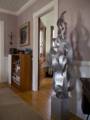 Another one of Joyce's sculptures and drawing in the dining room.<br />April 1, 2012 - Merrimac, Massachusetts.