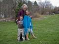 Matthew, Joyce, and Miranda in the yard.<br />April 8, 2012 - Easter dinner at Paul and Norma's in Tewksbury, Massachusetts.