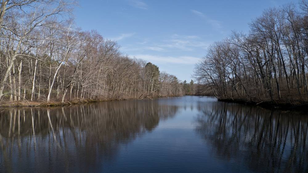Artichoke River at Curzon's Mill.<br />April 13, 2012 - Maudslay State Park, Newburyport, Massachusetts