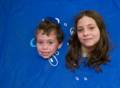 Matthew and Miranda in tent of 3rd floor.<br />April 15, 2012 - Merrimac, Massachusetts.
