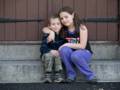 Matthew and Miranda at the door to Winnekenni Castle.<br />April 28, 2012 - Winnekenni Park, Haverhill, Massachusetts.
