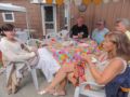 Inga, son Tom, daughter Norma, friend Jim, and Kim.