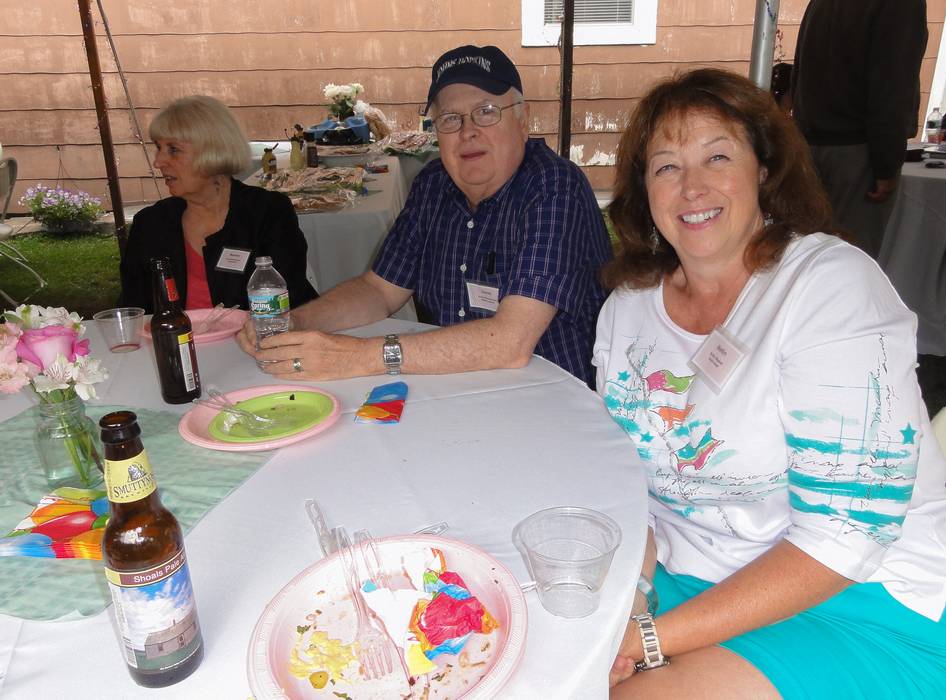 Couple of local friends and friend Marilyn, who came from Vermont..