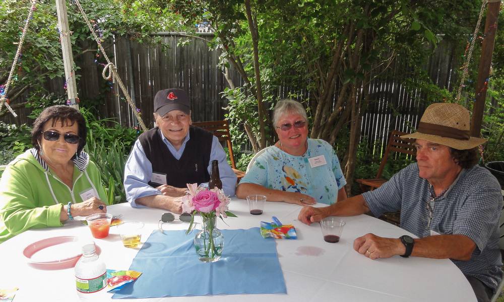 Next door neighbors Janice and Jack with daughter Norma and her husband Paul.