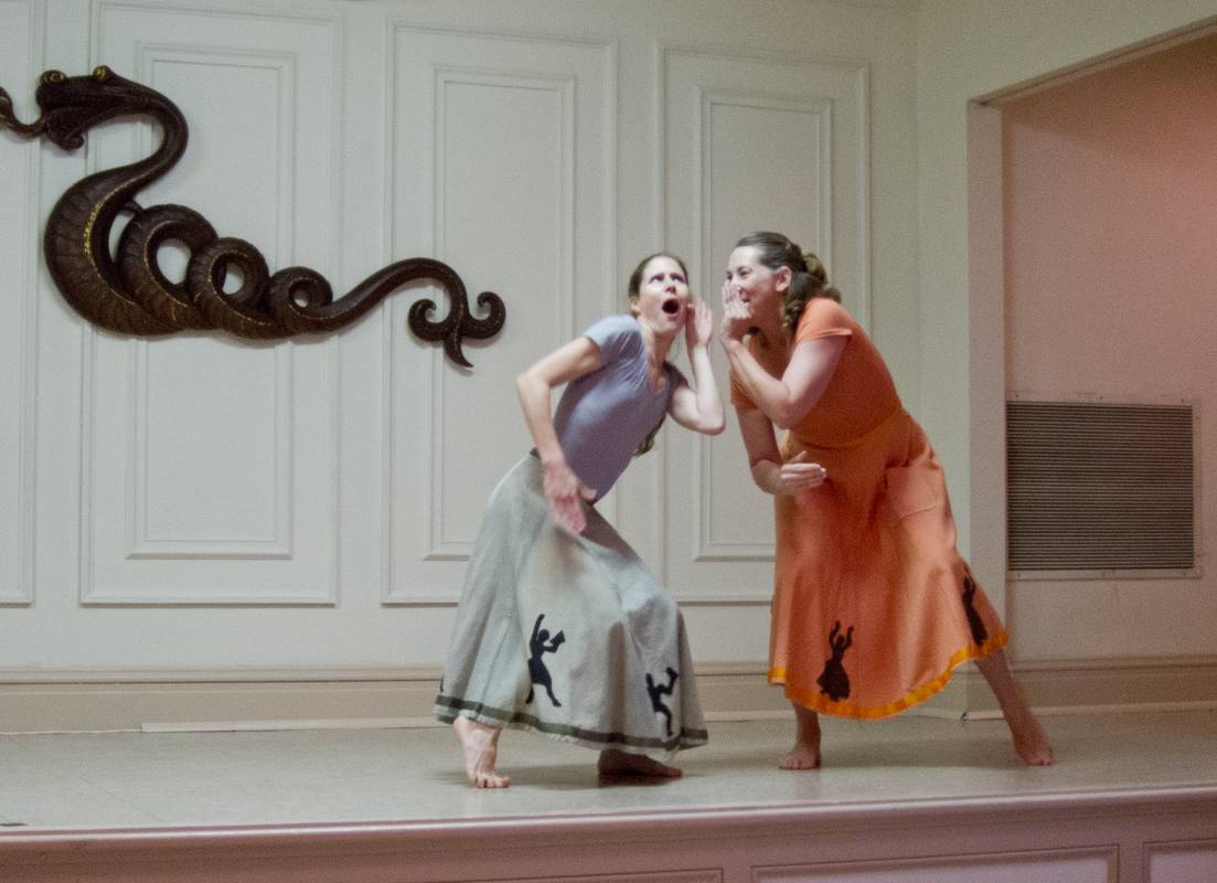 Annette, on right, our Pilates teacher.<br />Performance of Artists and Dancers of Cape Ann.<br />June 2, 2012 - Cape Ann Museum, Gloucester, Massachusetts.