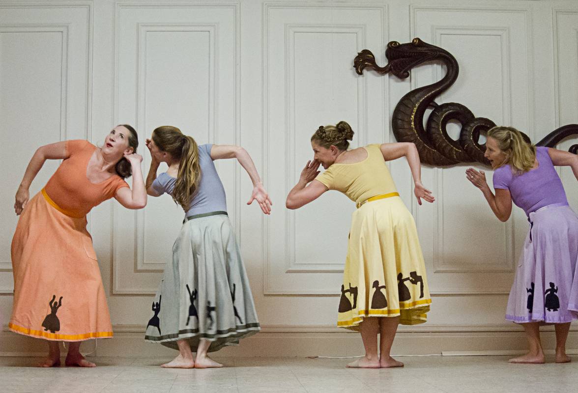 Annette, on left, our Pilates teacher.<br />Performance of Artists and Dancers of Cape Ann.<br />June 2, 2012 - Cape Ann Museum, Gloucester, Massachusetts.