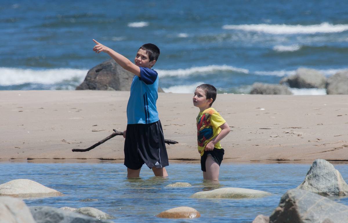 Gujn and Marks.<br />June 14, 2012 - Sandy Point State Reservation, Plum Island, Massachusetts.