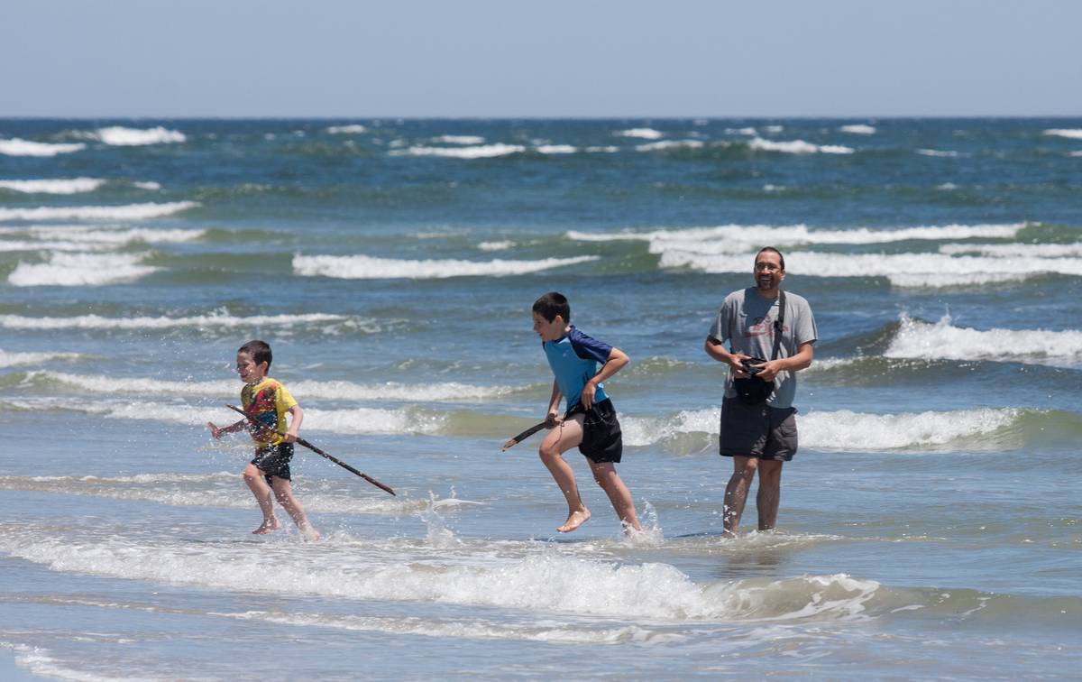 Marks, Gudjn, and Eric.<br />June 14, 2012 - Sandy Point State Reservation, Plum Island, Massachusetts.