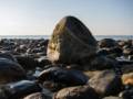The rock, with much less sand around its base than just a few days ago.<br />June 21, 2012 - Sandy Point State Reservation, Plum Island, Massachusetts.