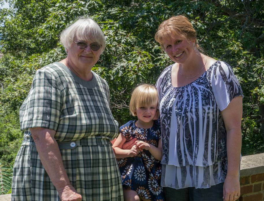 Edite, Annaka, and Krisa.<br />Celebrating the lives of Alberts and Mirdza.<br />July 21, 2012 - Manchester by the Sea, Massachusetts.