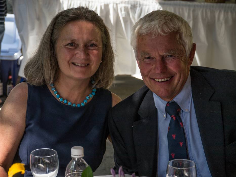 Richards and his wife.<br />Celebrating the lives of Alberts and Mirdza.<br />July 21, 2012 - Manchester by the Sea, Massachusetts.