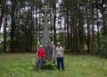 Baiba and Ronnie at one of the Appleton monuments.<br />July 23, 2012 - Appleton Farms, Ipswich, Massachusetts.