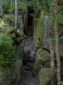 Wolf's den?<br />July 26, 2012 - At The Flume in Franconia Notch, New Hampshire.