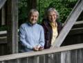 Baiba and Joyce.<br />July 26, 2012 - At The Flume in Franconia Notch, New Hampshire.