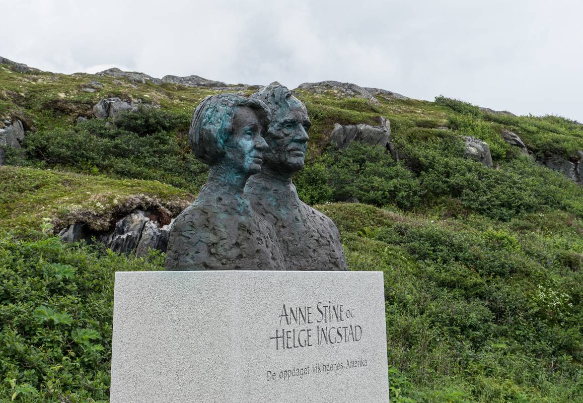 The people who found and excavated the Viking site.<br />July 9, 2012 - L'Anse aux Meadows National Historic Site, Newfoundland, Canada.