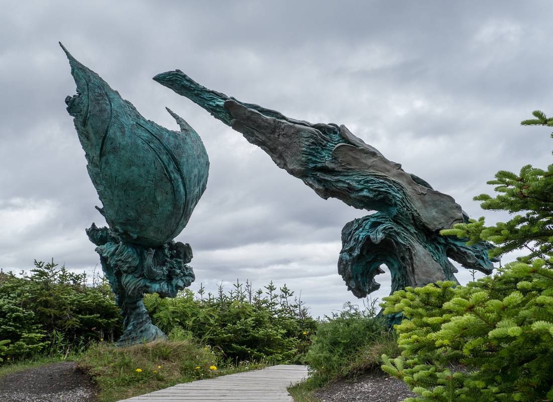 "Meeting of two Worlds", by Luben Boykov and Richard Brixel.<br />July 9, 2012 - L'Anse aux Meadows National Historic Site, Newfoundland, Canada.