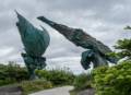 "Meeting of two Worlds", by Luben Boykov and Richard Brixel.<br />July 9, 2012 - L'Anse aux Meadows National Historic Site, Newfoundland, Canada.