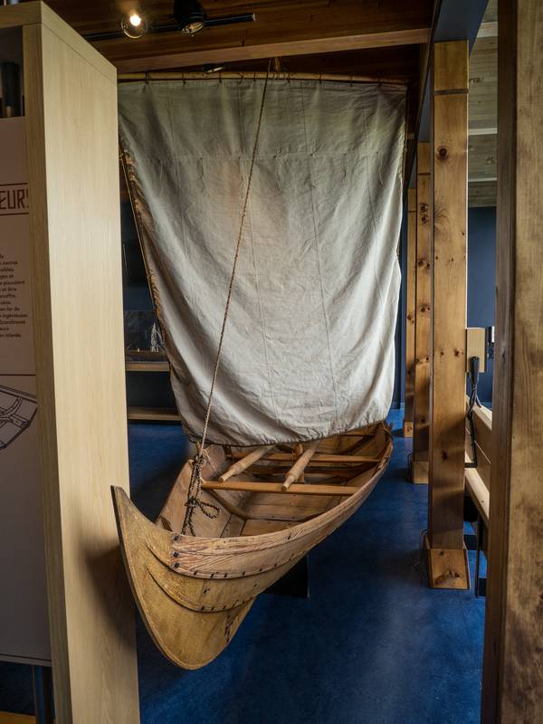In the visitors center.<br />July 9, 2012 - L'Anse aux Meadows National Historic Site, Newfoundland, Canada.