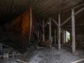 Snorri, the reconstructed Norse boat.<br />July 9, 2012 - Norstead Viking Village, L'Anse aux Meadows, Newfoundland, Canada.