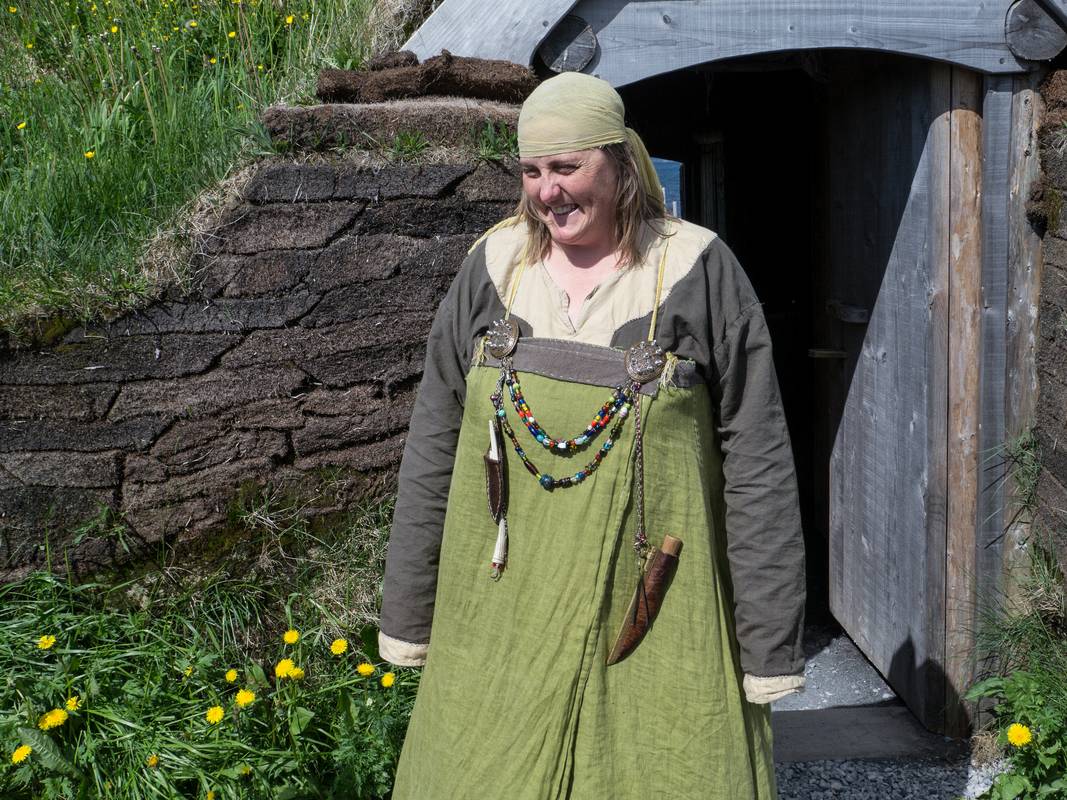 Norsewoman.<br />July 11, 2012 - L'Anse aux Meadows National Historic Site, Newfoundland, Canada.