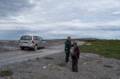 Our guide and Joyce.<br />July 11, 2012 - Burnt Cape Ecological Reserve, Newfoundland, Canada.