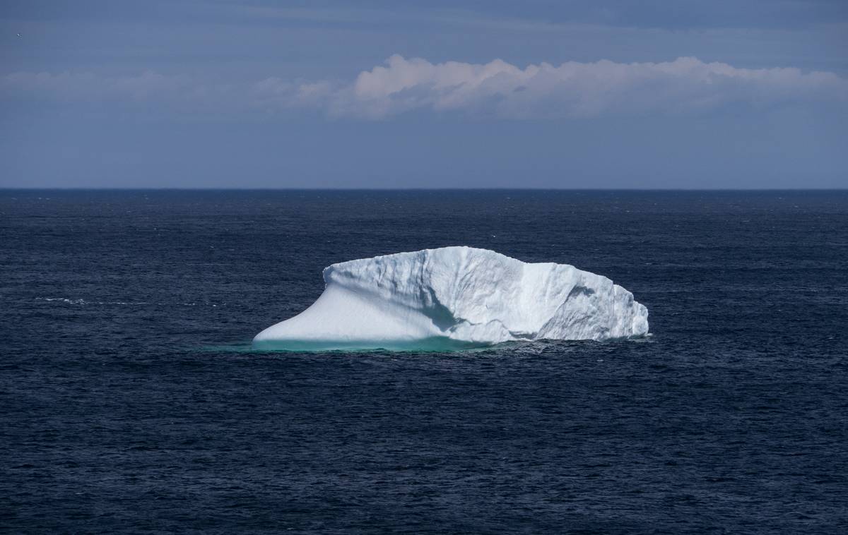 We came here to see this little iceberg.<br />July 11, 2012 - Great Brehat, Newfoundland, Canada.