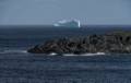 The big iceberg in the distance.<br />July 11, 2012 - Great Brehat, Newfoundland, Canada.