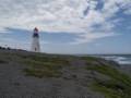 Point Riche lighthouse.<br />July 12, 2012 - Port au Choix, Newfoundland, Canada.