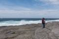 Joyce.<br />This was the windiest place we ran into on this trip.<br />July 12, 2012 - Point Riche near Port au Choix, Newfoundland, Canada.
