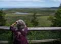 Joyce atop Berry Hill.<br />July 14, 2012 - Gros Morne National Park, Newfoundland, Canada.