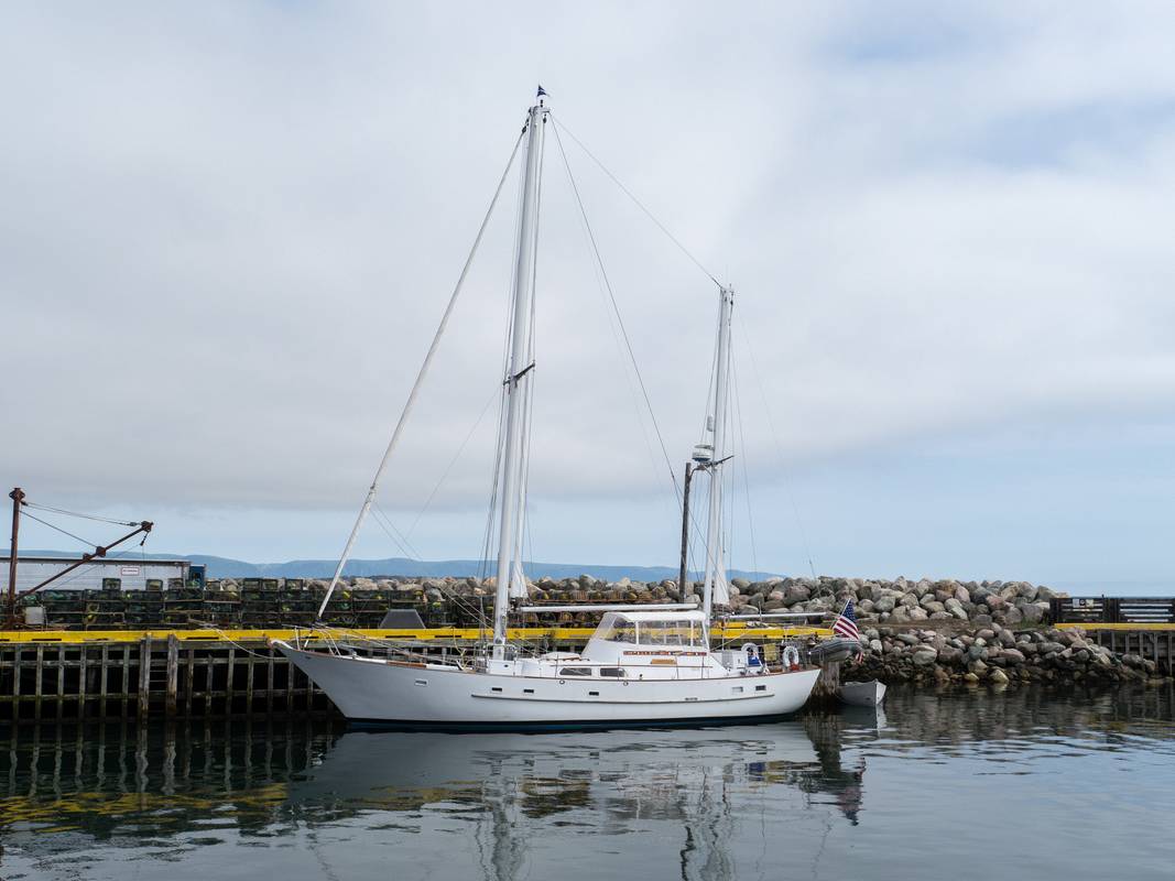A yacht from Oxford, Maryland.<br />July 15, 2012 - Codroy, Newfoundland, Canada.