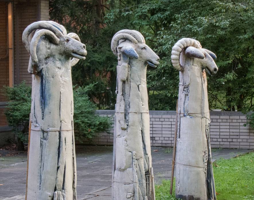 Work by Shin Sangho.<br />August 2, 2012 - Pratt Institute, Brooklyn, New York.