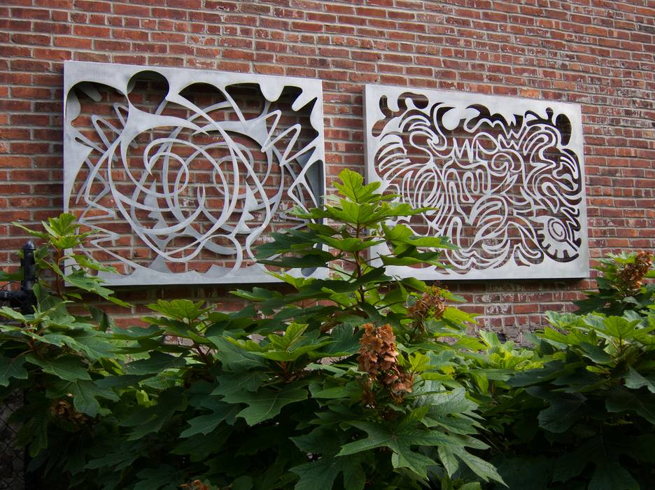 Laser cuts by Phyllis Baker Hammon.<br />August 2, 2012 - Pratt Institute, Brooklyn, New York.