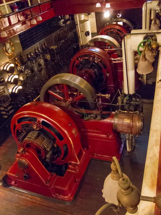 Steam driven electric generators still in use since 1900.<br />August 2, 2012 - Pratt Institute, Brooklyn, New York.
