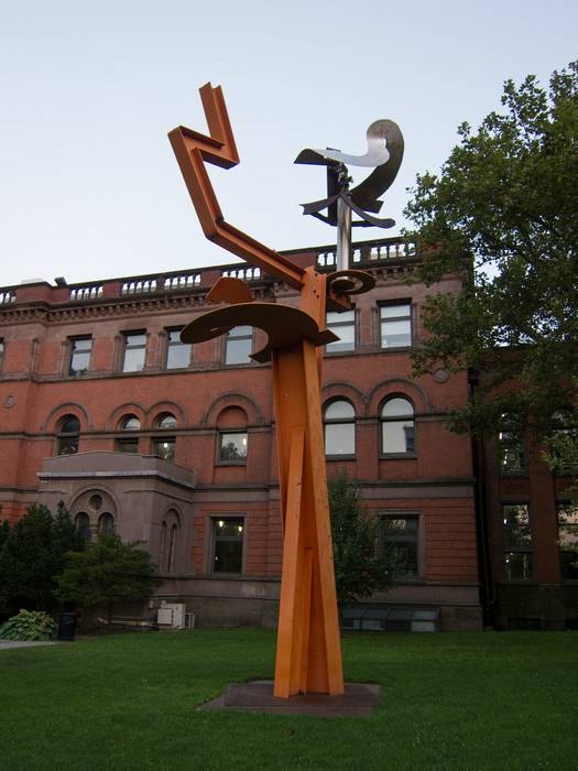 Sculpture by Mark di Suvero.<br />August 2, 2012 - Pratt Institute, Brooklyn, New York.