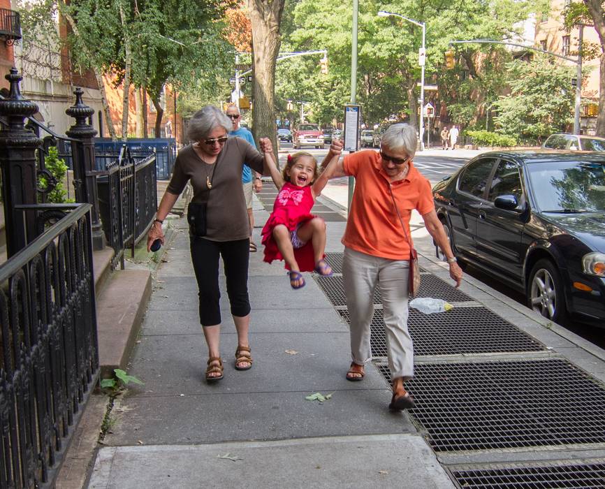 Joyce, Alina, and Baiba.<br />August 3, 2012 - Lafayette Street, Brooklyn, New York.