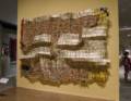 'Between Earth and Heaven' by El Anatsui (b.1943, Ghana).<br />August 3, 2012 - Metropolitan Museum of Art, Manhattan, New York.