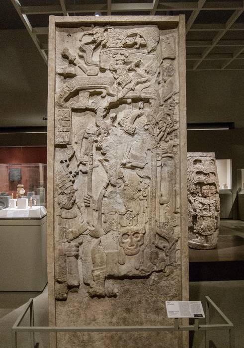 Maya monument.<br />August 3, 2012 - Metropolitan Museum of Art, Manhattan, New York.