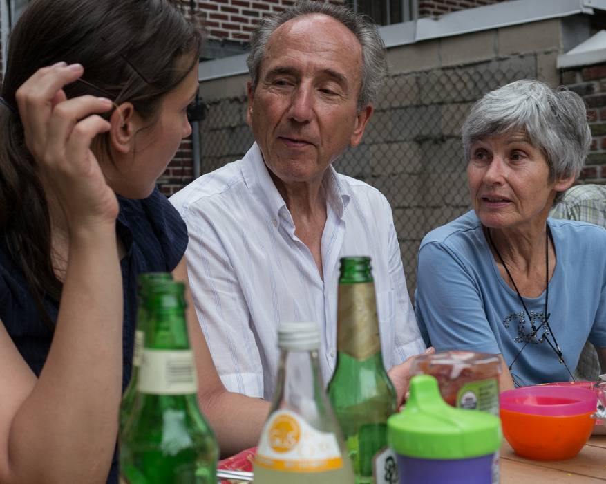 Gisela, Karl, and Heidi.<br />August 4, 2012 - At Julian and Gisela's in Brooklyn, New York.