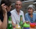 Gisela, Karl, and Heidi.<br />August 4, 2012 - At Julian and Gisela's in Brooklyn, New York.